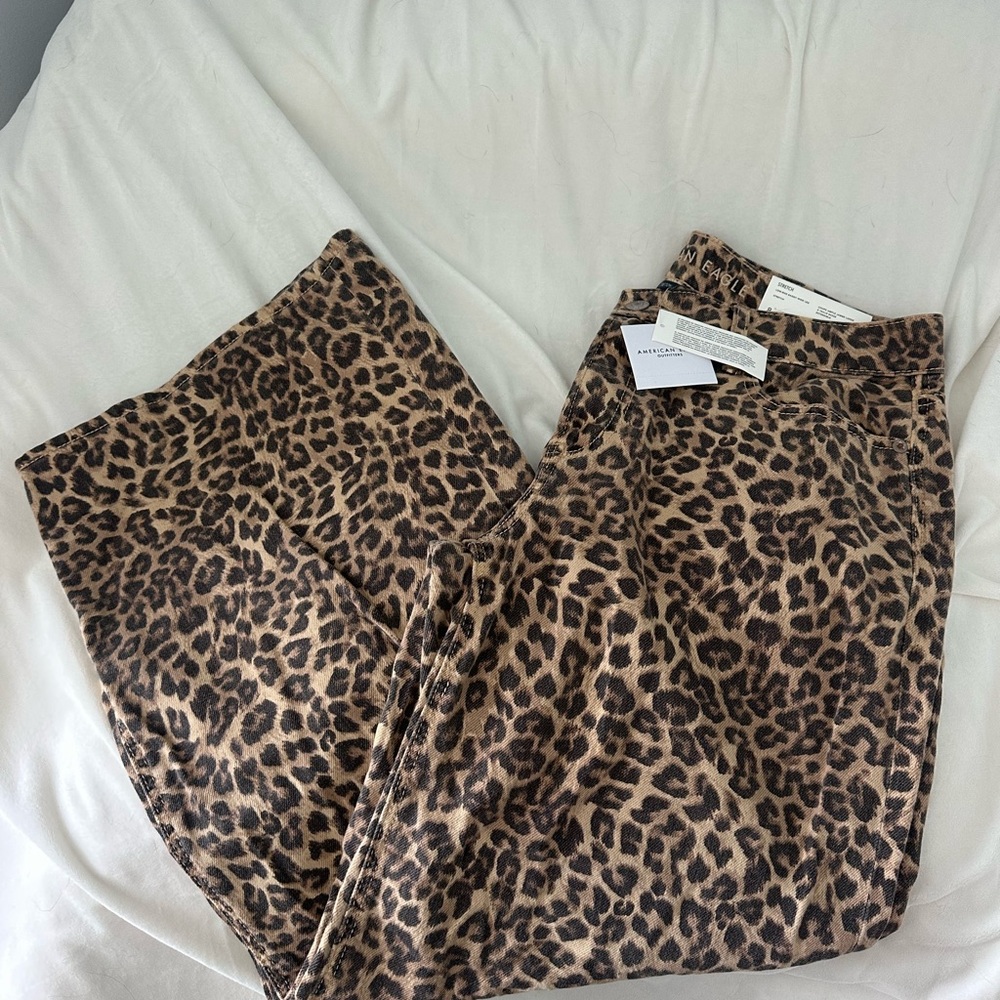 American Eagle Outfitters Leopard Print Leggings - Brown/Tan
